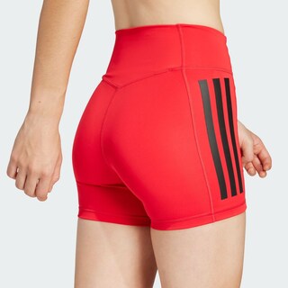 Foto 8 | Foto 8 | Short 1/4 Optime 3 Franjas Adidas Rojo para Mujer