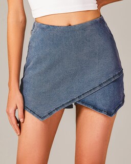 Foto 3 | Foto 3 | Camisa Luvamia Trendy Blue Jean Wrap Para Mujer, Talla Grande 16/18 - Venta Internacional.