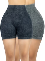 Set de 2 Shorts SH-057-PX2 Varios Colores Push Up para Mujer