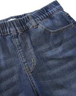 Foto 4 | Foto 4 | Pantalones Cortos Luvamia Jean Denim Sin Cordones Para Mujer, Entrepierna, 18 Cm, Color Índigo - Venta Internacional.