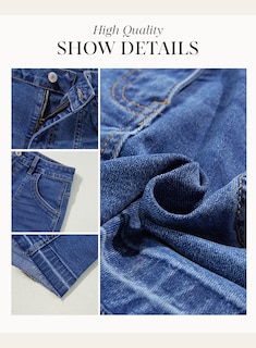 Foto 5 | Foto 5 | Pantalones Cortos Vaqueros Dokotoo Ashleigh Blue 100 Para Mujer - Venta Internacional.
