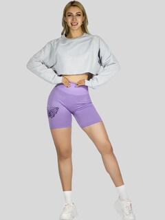 Foto 2 | Foto 2 | Short Deportivo De Mujer Sh-062 Lila Stretch Testurizado Push Up