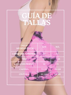 Foto 8 | Foto 8 | Biker Short Mujer Stretch Shore Dama Sh-063 Rosa Chores Gym Talle Alto