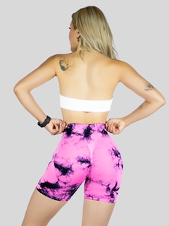 Foto 5 | Foto 5 | Biker Short Mujer Stretch Shore Dama Sh-063 Rosa Chores Gym Talle Alto