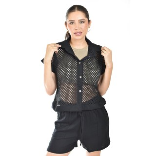 Foto 4 | Foto 4 | Set Con Diseño De Malla Calada Roman Fashion /juvenil, 4364 (negro) Negro