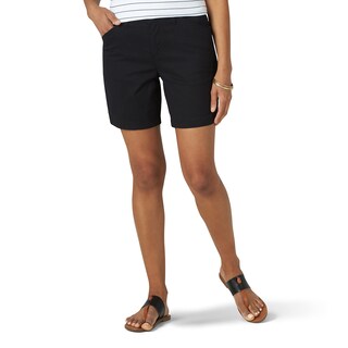 Foto 1 | Foto 1 | Pantalones Cortos Lee Legendary 7 Chino Para Mujer, Talla 20, Color Negro - Venta Internacional.