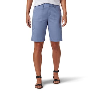 Foto 1 | Foto 1 | Bermudas Lee Avey, Corte Holgado, Cintura Tejida, Para Mujer, Color Aciano - Venta Internacional.