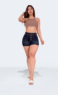Foto 7 | Foto 7 | Short Mujer Mezclilla Dama Colombiano Linea Premium Sea Brazil