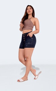 Foto 6 | Foto 6 | Short Mujer Mezclilla Dama Colombiano Linea Premium Sea Brazil