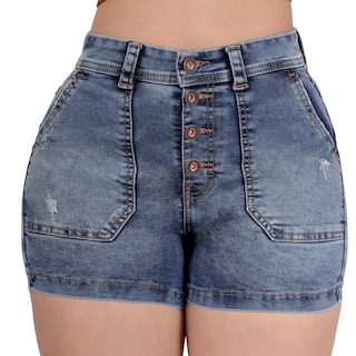 Foto 1 | Foto 1 | Short Mujer Mezclilla Dama Colombiano Linea Premium Sea Brazil
