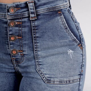 Foto 2 | Foto 2 | Short Mujer Mezclilla Dama Colombiano Linea Premium Sea Brazil