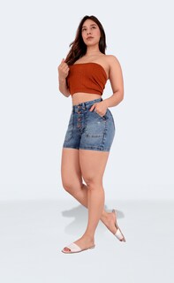 Foto 5 | Foto 5 | Short Mujer Mezclilla Dama Colombiano Linea Premium Sea Brazil