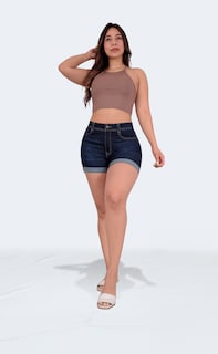 Foto 6 | Foto 6 | Short Mujer Mezclilla Dama Colombiano Linea Premium Sea Brazil