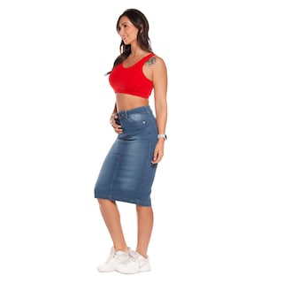 Foto 3 | Foto 3 | Falda de Mezclilla Pineda Jeans para Mujer