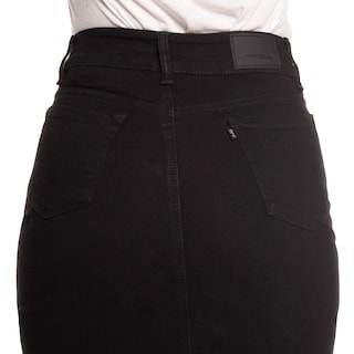 Foto 6 | Foto 6 | Falda Larga de Mezclilla Stretch Pineda Jeans Negra para Mujer