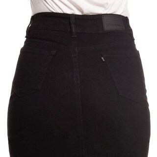 Foto 6 | Foto 6 | Falda Larga de Mezclilla Stretch Pineda Jeans Negra para Mujer