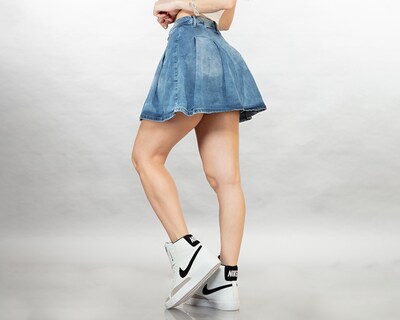 Foto 2 | Foto 2 | Falda Corta De Mezclilla