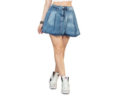 Foto 1 | Foto 1 | Falda Corta De Mezclilla