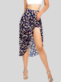 Foto 1 | Foto 1 | Falda Midi Multicolor para Mujer