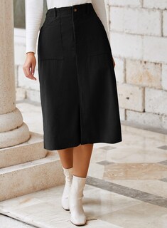 Foto 6 | Foto 6 | Falda Happy Sailed Corduroy A Line De Cintura Alta Para Mujer - Venta Internacional.