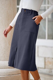 Foto 7 | Foto 7 | Vestido Midi De Pana Con Estampado Happy Sailed Para Mujer, Azul, Talla Xl - Venta Internacional.