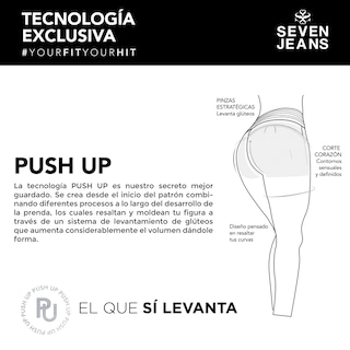Foto 8 | Foto 8 | Falda Corta Mezclilla Mujer Push Up Seven Jeans