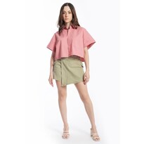 Short Falda Asimetrico/ Juvenil, 6974 (verde Militar) Verde