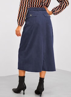 Foto 3 | Foto 3 | Falda Happy Sailed Corduroy A Line De Cintura Alta Para Mujer - Venta Internacional.