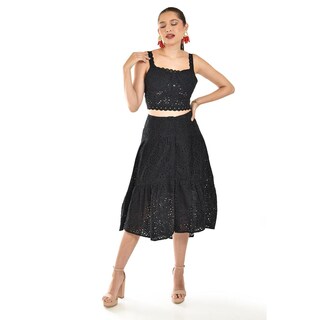 Foto 5 | Foto 5 | Set De 2 Piezas Con Detalles Bordados Roman Fashion /juvenil, 9039 (negro) Negro