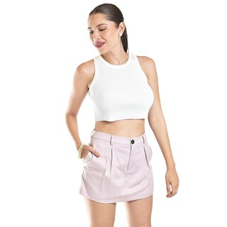 Foto 4 | Foto 4 | Short Falda De Vestir Roman Fashion /juvenil, 950 (rosa) Rosa