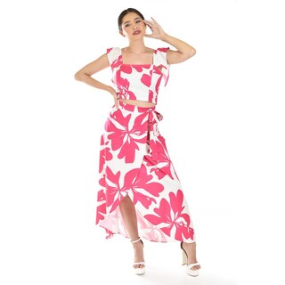 Foto 1 | Foto 1 | Set Estampado Floral Roman Fashion /juvenil, 690 (fiusha Flor) Fucsia