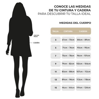 Foto 5 | Foto 5 | Falda Cargo Mujer Mezclilla Tiro Medio Bolsas Traseras Azul