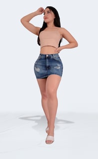 Foto 6 | Foto 6 | Short Falda Dama Casual Levanta Pompa Excelente Calidad Sea Brazil