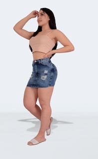 Foto 8 | Foto 8 | Short Falda Dama Casual Levanta Pompa Excelente Calidad Sea Brazil