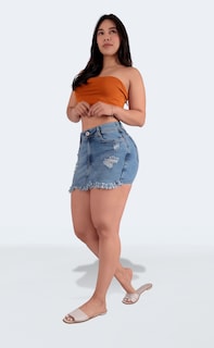 Foto 5 | Foto 5 | Falda Corta Short Falda Dama Casual Mini Falda Demin Mezclilla Sea Brazil