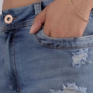 Foto 8 | Foto 8 | Falda Corta Short Falda Dama Casual Mini Falda Demin Mezclilla Sea Brazil