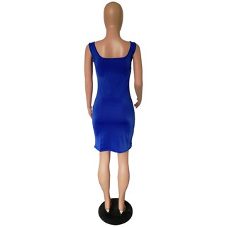 Foto 5 | Foto 5 | Minivestido Sin Mangas Para Mujer, Falda Ajustada De Talla Grande - Venta Internacional.