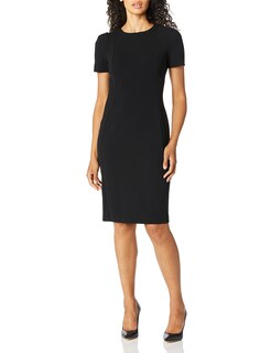 Foto 1 | Foto 1 | Vestido Calvin Klein Negro de Manga Corta para Mujer - Venta Internacional.