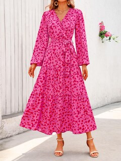 Foto 5 | Foto 5 | Vestido Largo Prettygarden Con Estampado Floral De Manga Larga Para Mujer - Venta Internacional.