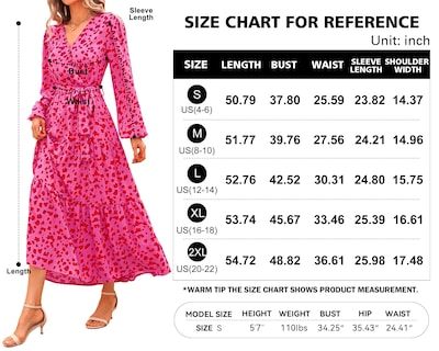 Foto 6 | Foto 6 | Vestido Largo Prettygarden Para Mujer, Estampado Floral, Chifón, Color Rojo - Venta Internacional.