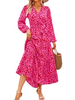 Foto 1 | Foto 1 | Vestido Largo Prettygarden Para Mujer, Estampado Floral, Chifón, Talla M - Venta Internacional.