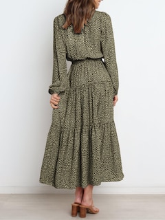 Foto 5 | Foto 5 | Vestido Largo Prettygarden Para Mujer, Estampado Floral, Chifón, Talla Pequeña - Venta Internacional.