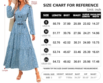 Foto 6 | Foto 6 | Vestido Largo Prettygarden Para Mujer Con Cuello En V De Chifón Floral De Otoño - Venta Internacional.