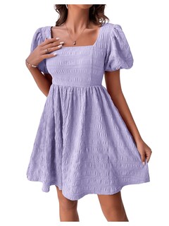 Foto 1 | Foto 1 | Vestido Soly Hux De Verano Con Cuello Cuadrado Y Manga Abullonada Para Mujer - Venta Internacional.