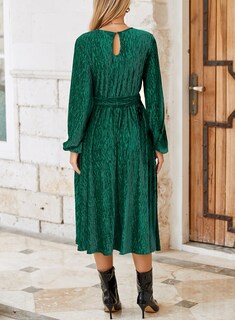 Foto 2 | Foto 2 | Vestido De Moda Happy Sailed 2024, Moderno Y Elegante, Terciopelo Verde - Venta Internacional.