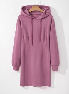Foto 7 | Foto 7 | Vestido Tipo Sudadera Alvaq 2024 Winter Para Mujer Rosa Talla L - Venta Internacional.