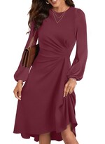 Vestido Midi Happy Sailed Date Night De Manga Larga Para Mujer - Venta Internacional.