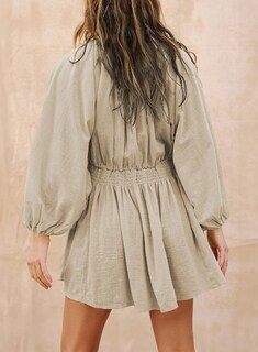 Foto 3 | Foto 3 | Vestido Acelit Free People Otoño 2024 Casual Cuello V Beige Xl - Venta Internacional.