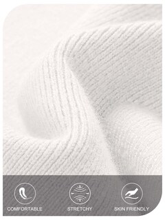 Foto 5 | Foto 5 | Vestido Tipo Suéter Merokeety Con Hombros Descubiertos Para Mujer, Talla Xl, Color Blanco - Venta Internacional.