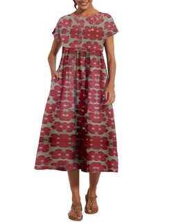 Foto 5 | Foto 5 | Vestido Wrolem Casual De Verano De Algodón Con Bolsillos Para Mujer 2024 - Venta Internacional.